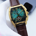 Vacheron Constantin Gold Brown Strap Watch — hero