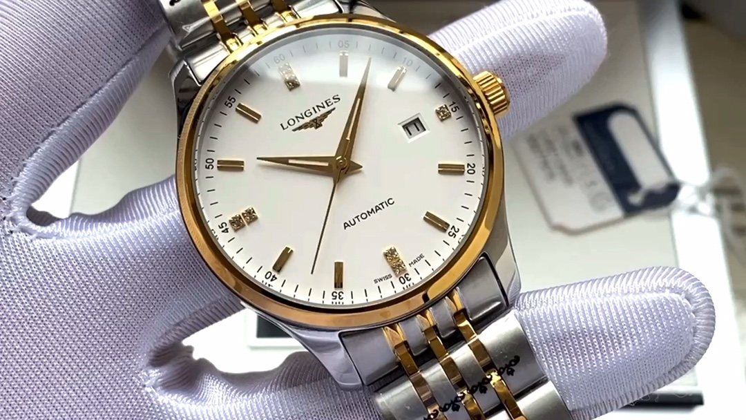 Longines White Dial Two-Tone Watch — hero