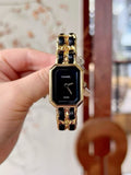 Chanel Black Dial Braided Bracelet Watch — hero