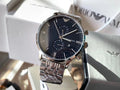 EMPORIO ARMANI Navy Dial Chronograph Watch — hero