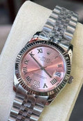 Rolex Pink Dial Bracelet Watch — hero