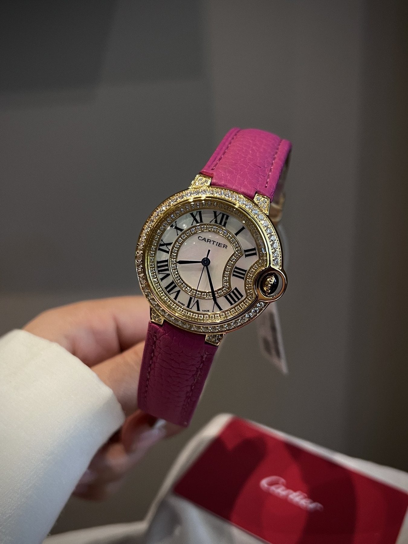 Cartier Pink Gold Strap Watch — model