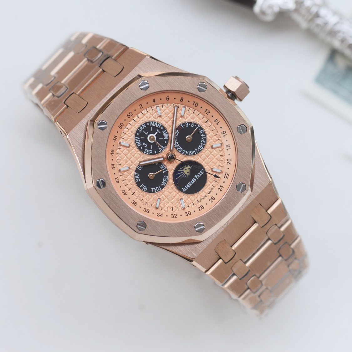 Audemars Piguet Rose Gold Bracelet Watch — hero