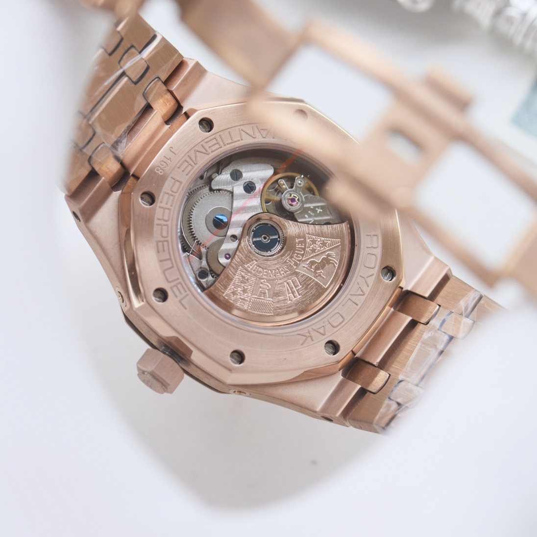 Audemars Piguet Rose Gold Bracelet Watch — back