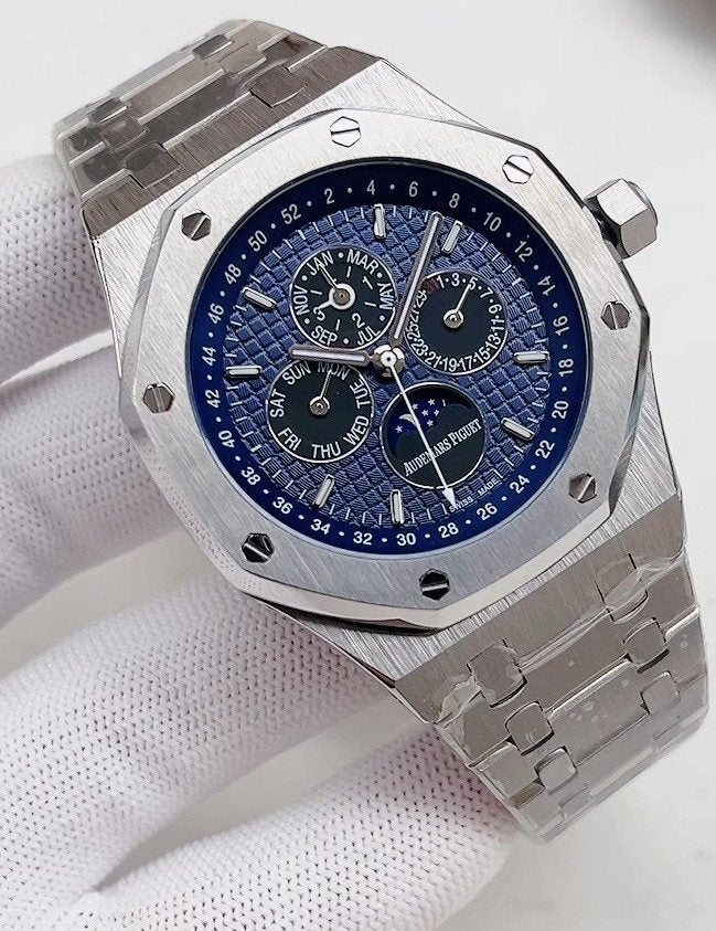 Audemars Piguet Blue Dial Chronograph Watch — hero