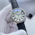 Cartier Crystal Bezel Black Strap Watch — hero