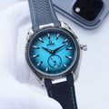 OMEGA Black Silver Strap Watch — hero