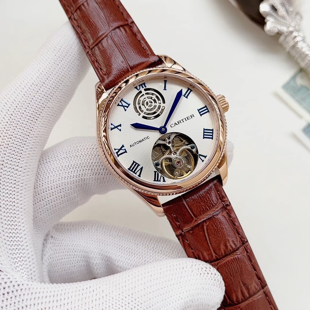 Cartier Rose Gold Open-Heart Watch — hero