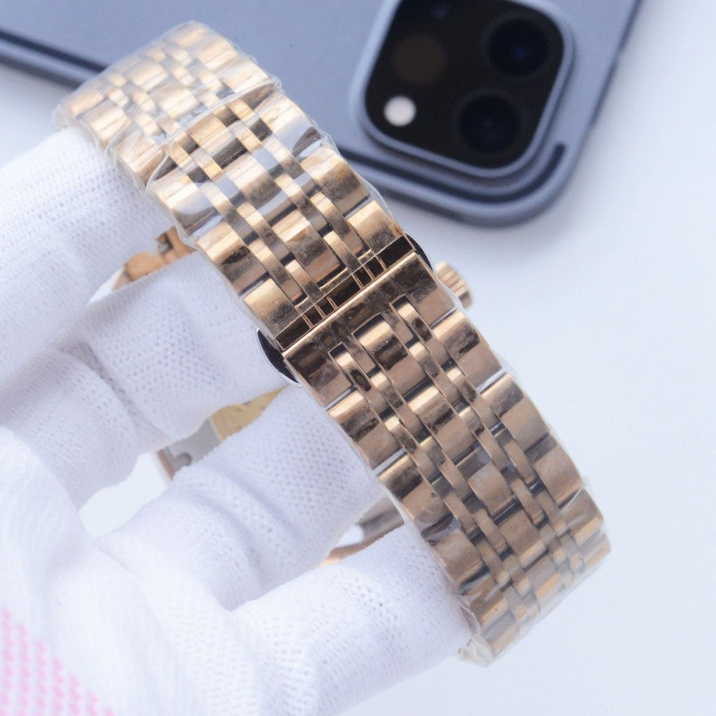 Hublot Rose Gold White Bracelet Watch — detail