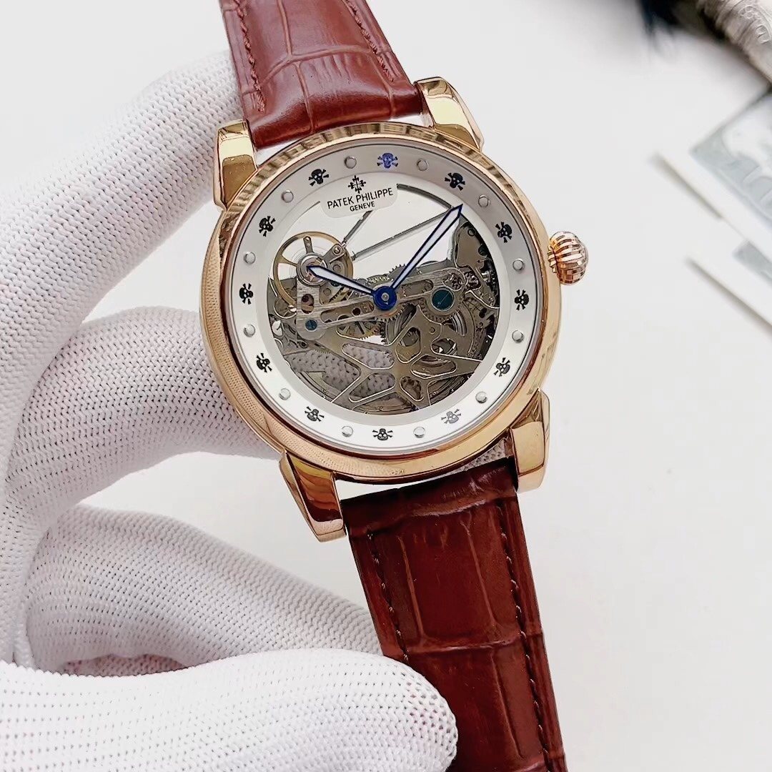 Patek Philippe Gold-Tone Skeleton Watch — hero