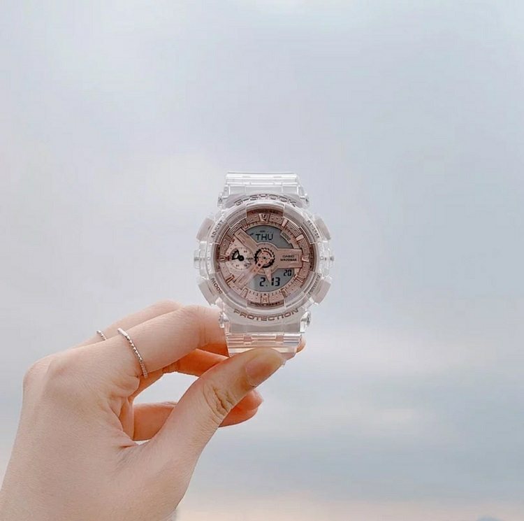 G-SHOCK Clear Pink Rose Gold Watch — model