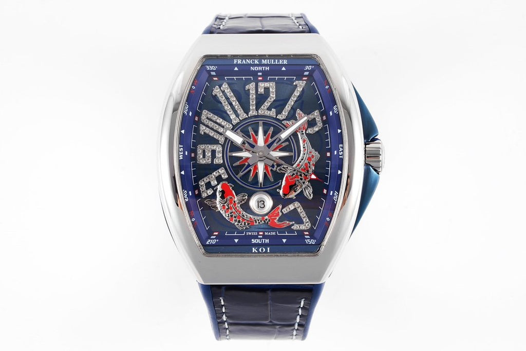 FRANCK MULLER Blue Compass Dial Watch — hero