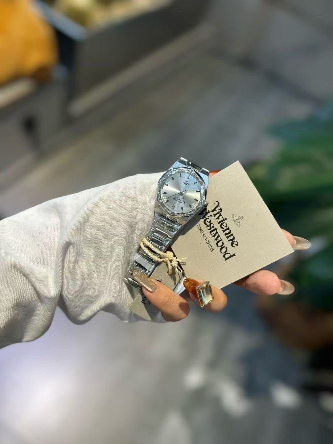 Vivienne Westwood Pale Blue Dial Watch — front