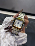 Cartier Two-Tone Square Watch — hero