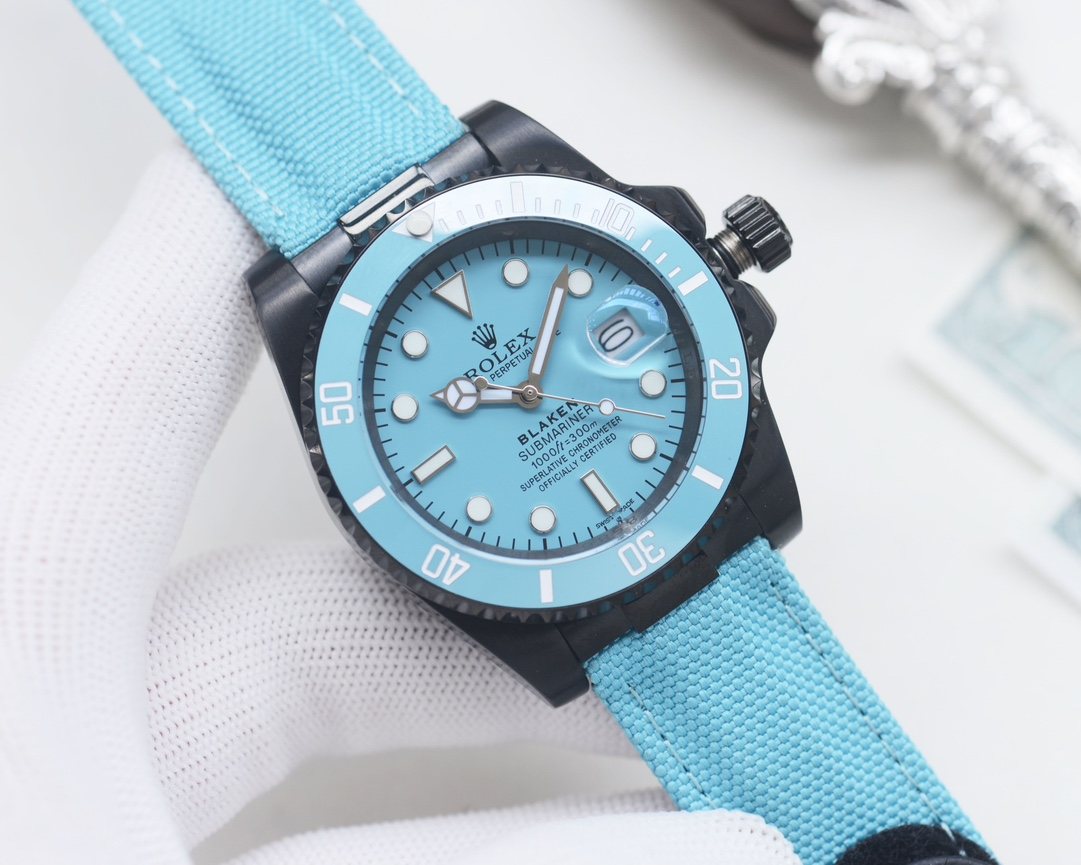 Rolex Black Strap Watch — hero