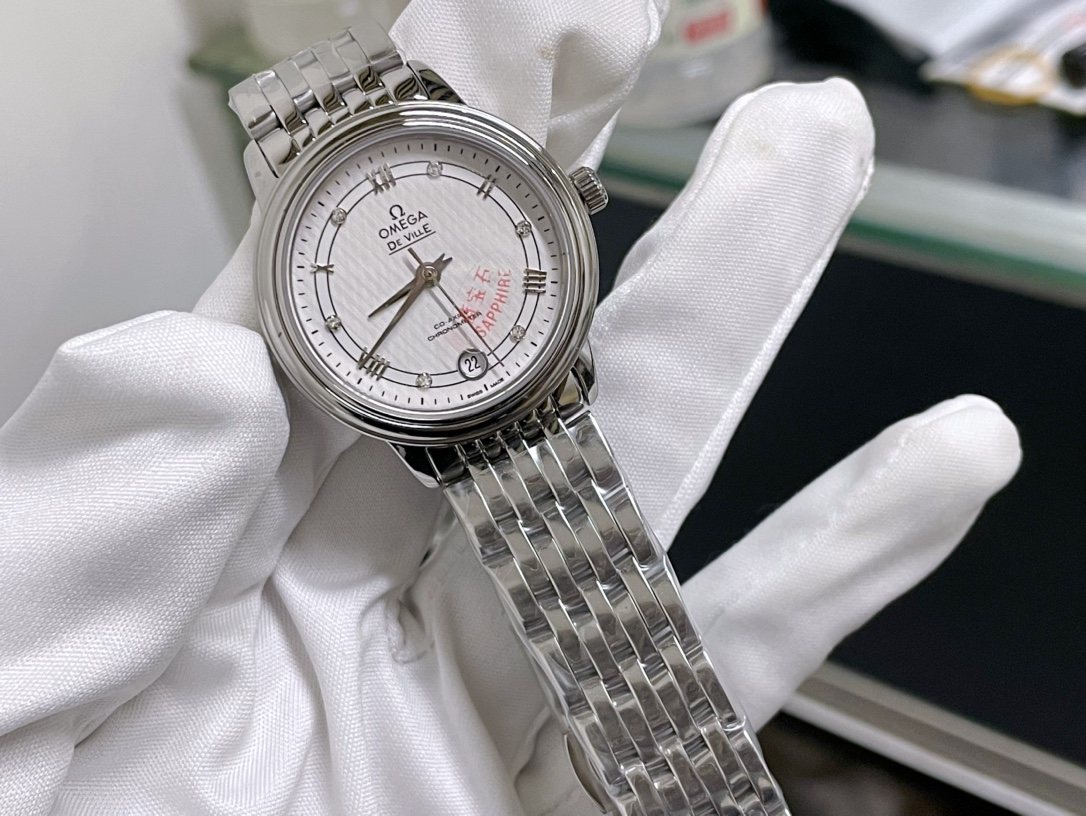 Omega Silver Dial Bracelet Watch — front