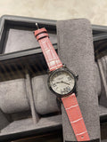Chopard Pink Silver White Dial Strap Watch — hero
