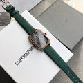 Armani Green Strap Rectangle Watch — hero