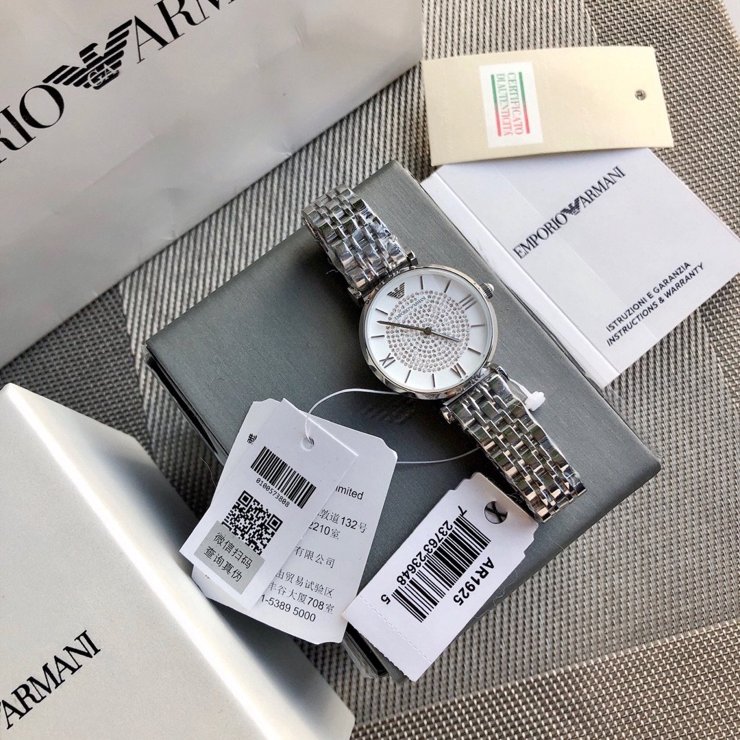 EMPORIO ARMANI Crystal Dial Watch — hero