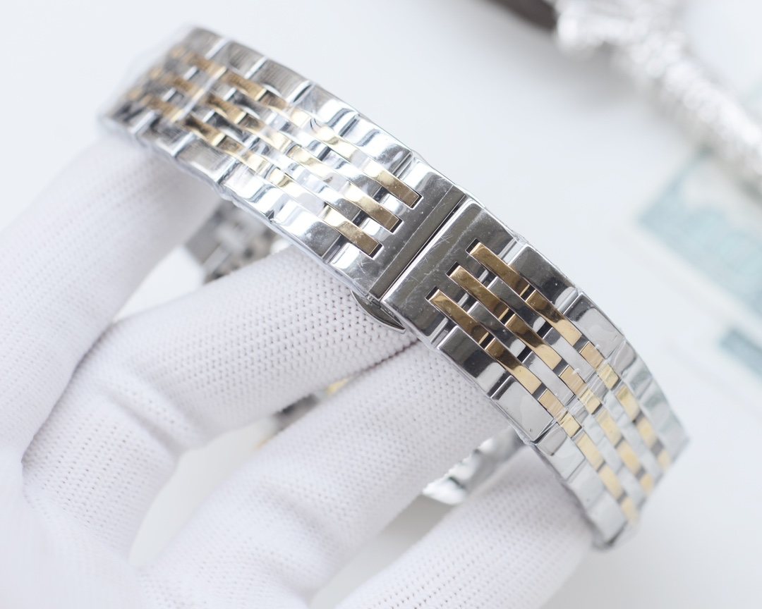 Longines White Two Tone Bracelet Watch — detail