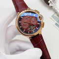 Cartier Gold-Tone Red Dial Watch — hero