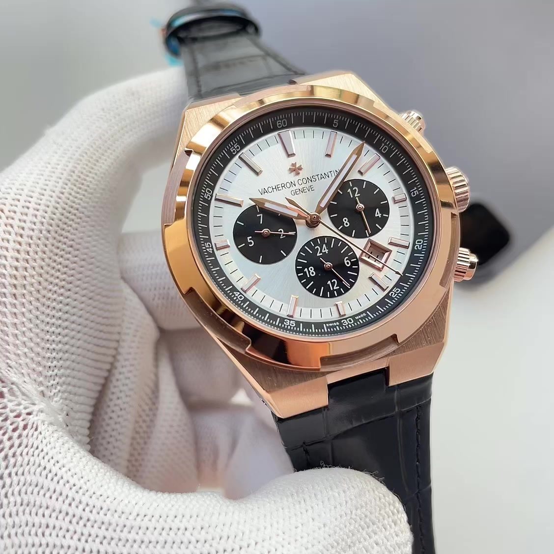 BREITLING Rose Gold-Tone Chronograph Watch — hero