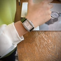Piaget Black Silver White Dial Strap Watch — hero