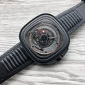 SEVENFRIDAY Black Red Accent Watch — hero