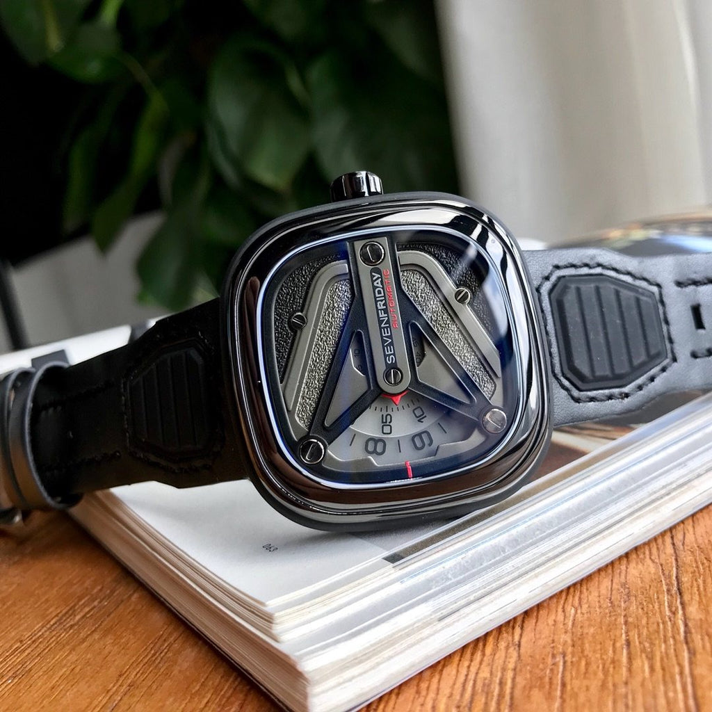 SEVENFRIDAY Gunmetal Y-Wing Dial Watch — front
