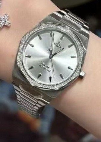 Vivienne Westwood Silver White Dial Bracelet Watch — model