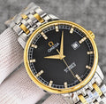 Gold Two Tone Black Dial Bracelet Watch — hero