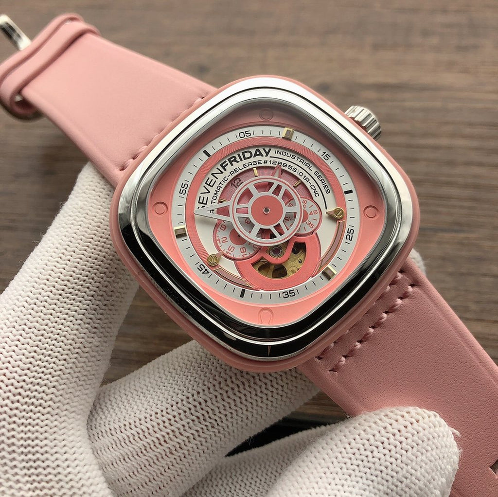 SEVENFRIDAY Pink Strap Watch — model