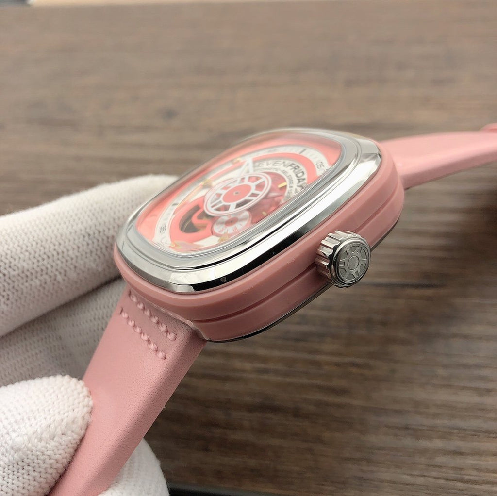 SEVENFRIDAY Pink Strap Watch — side