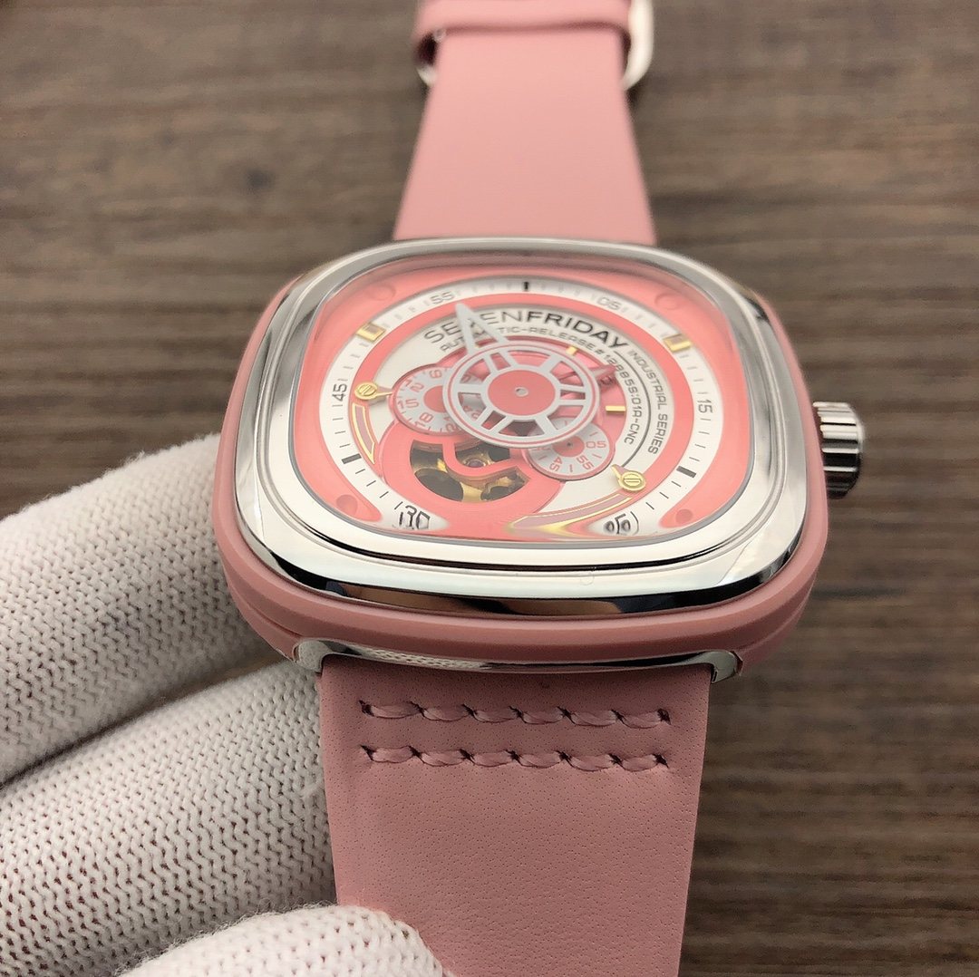 SEVENFRIDAY Pink Strap Watch — model