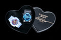 Casio White Black Blue Dial Couple Watch Set — hero