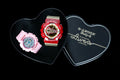 Casio Pink Red Blue Dial Couple Watch Set — hero