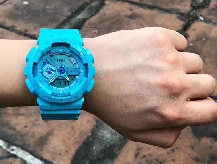 G-SHOCK Blue Dial Watch — hero