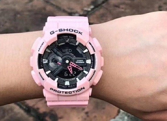 G-SHOCK Pink Black Watch — hero