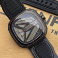 SEVENFRIDAY Black Gunmetal Y-Wing Watch — hero