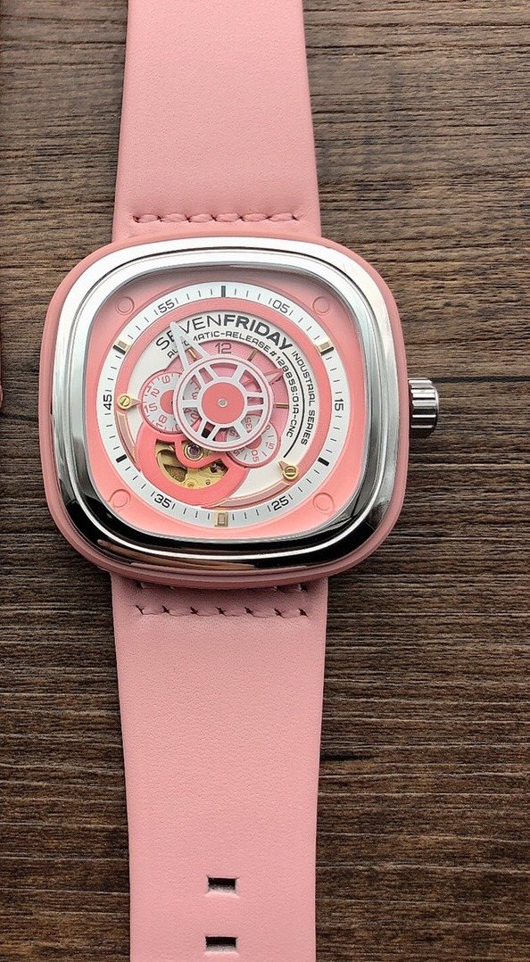 SEVENFRIDAY Pink Strap Watch — hero