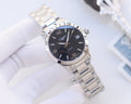 LONGINES Silver Black Dial Bracelet Watch — hero