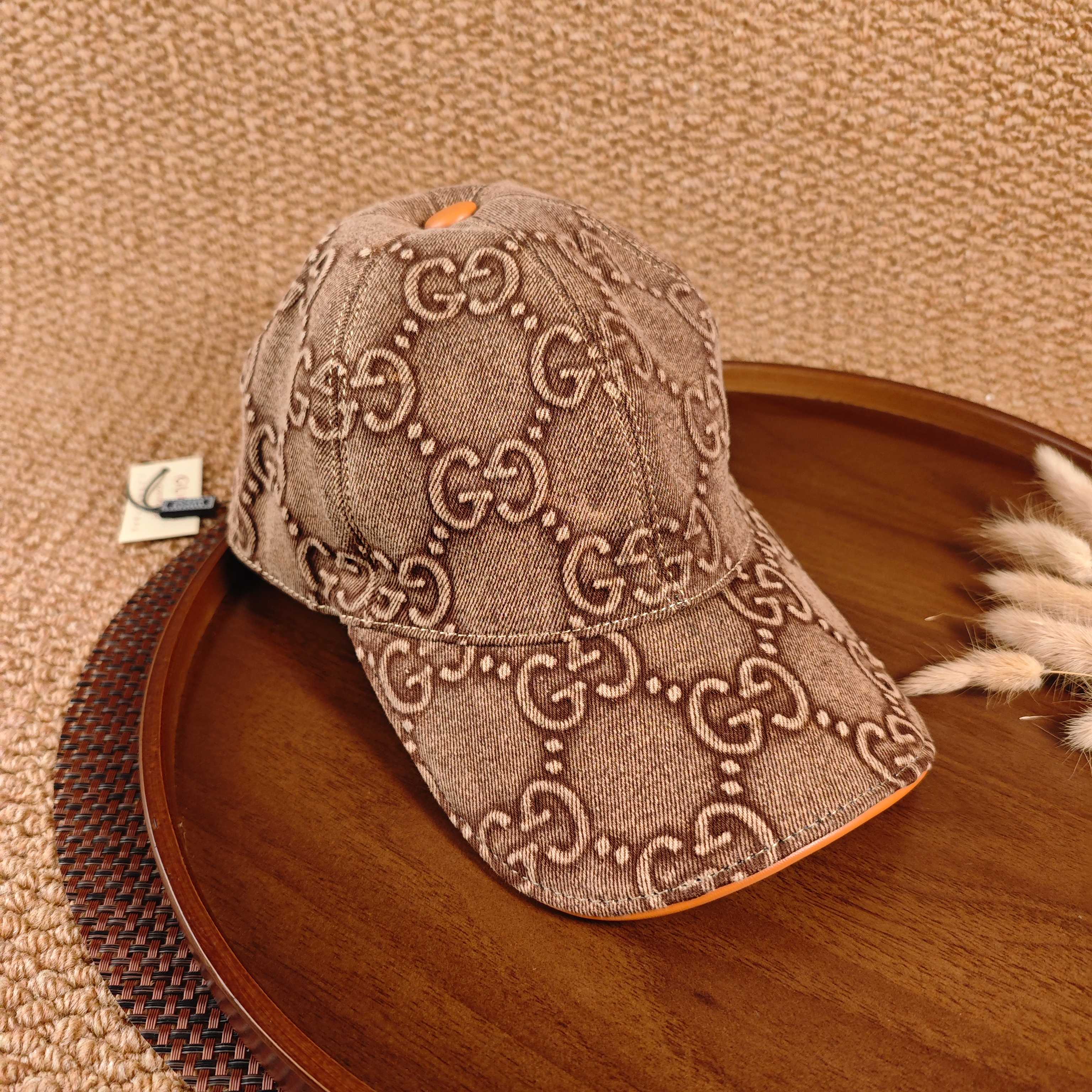 GUCCI Denim Baseball Cap（Gold）