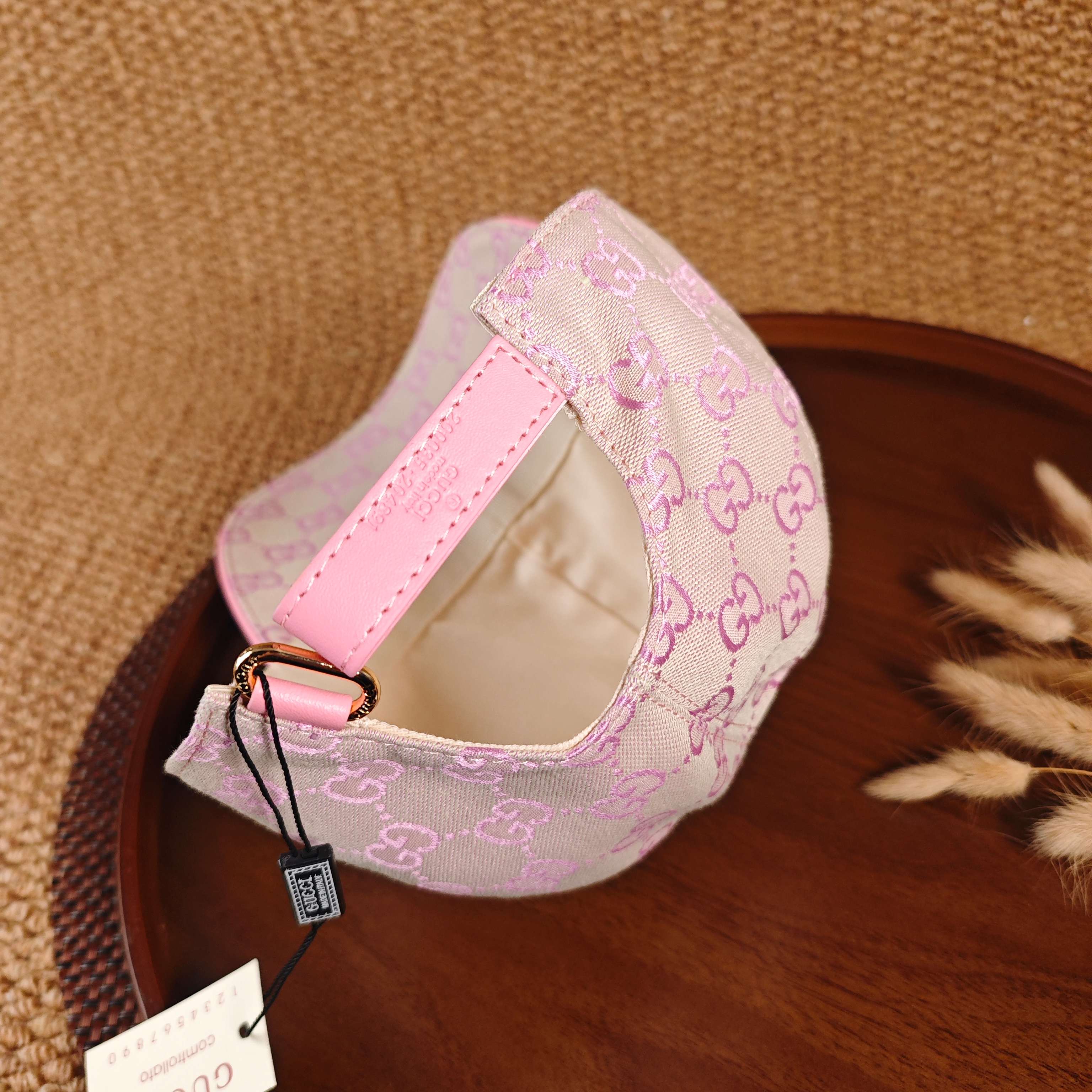 GUCCI Pink & Purple Hardware Baseball Cap