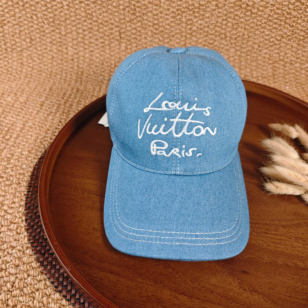 LOUIS VUITTON Monogram Denim Baseball Cap