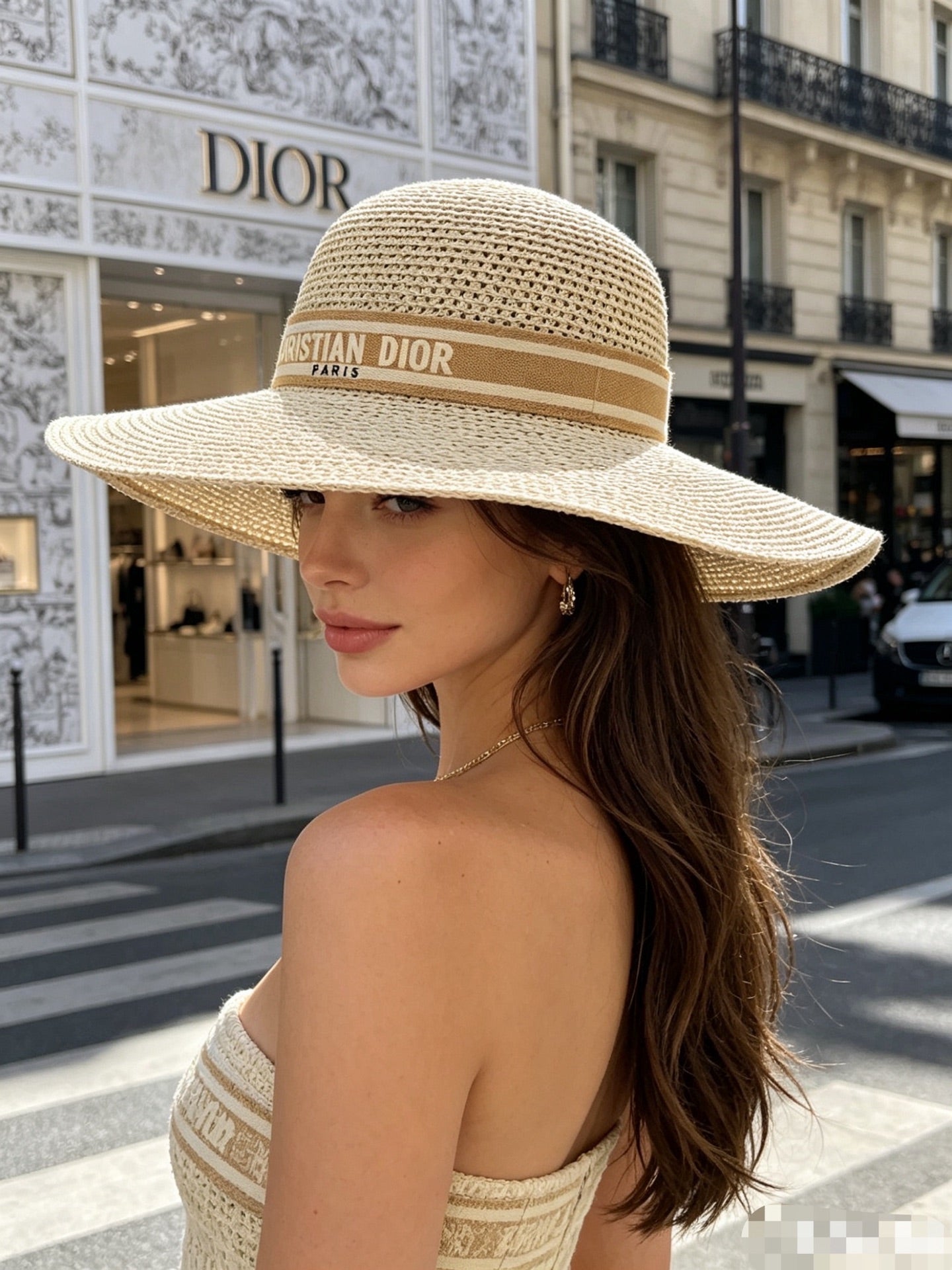 DIOR Wide Brim Sun Hat