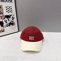 MIU MIU Two-Tone Baseball Cap