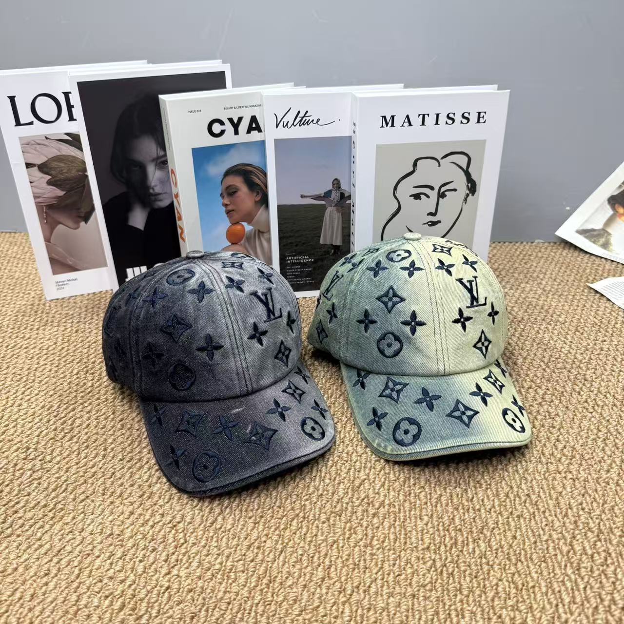 LOUIS VUITTON Monogram Denim Baseball Cap